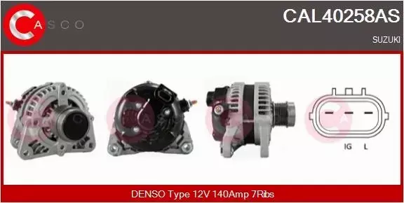 CASCO ALTERNATOR CAL40258AS 