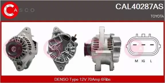 CASCO ALTERNATOR CAL40287AS 