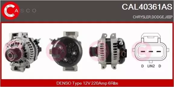 CASCO ALTERNATOR CAL40361AS 