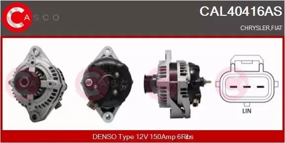 CASCO ALTERNATOR CAL40416AS 