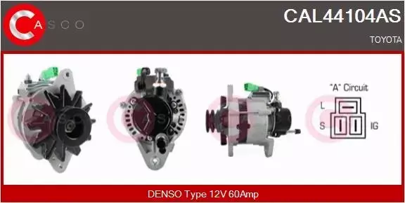 CASCO ALTERNATOR CAL44104AS 