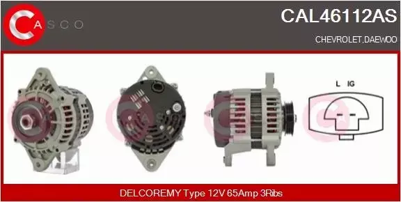 CASCO ALTERNATOR CAL46112AS 