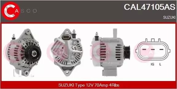 CASCO ALTERNATOR CAL47105AS 