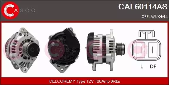 CASCO ALTERNATOR CAL60114AS 