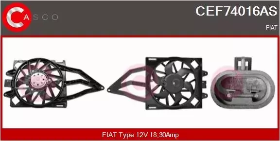 CASCO WENTYLATOR CHŁODNICY CEF74016AS 