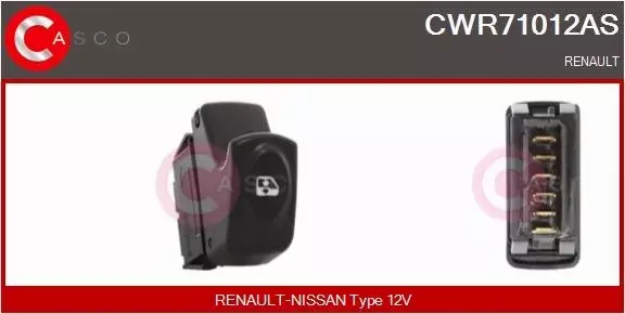 CASCO PRZEŁĄCZNIK SZYB CWR71012AS 