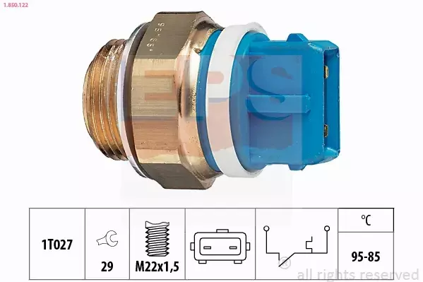 EPS WŁĄCZNIK WENTYLATORA CHŁODNICY 1.850.122 