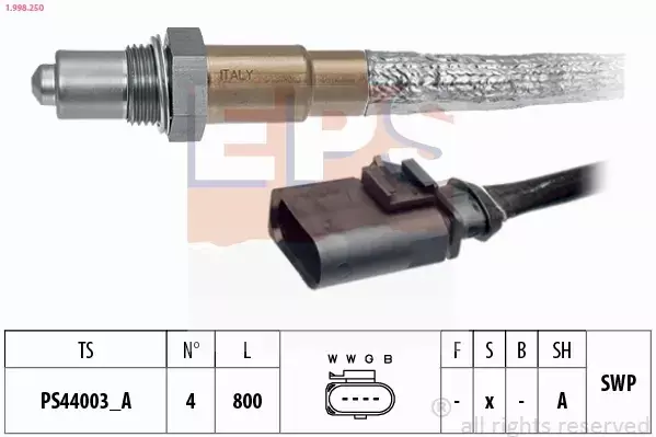 EPS SONDA LAMBDA 1.998.250 