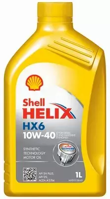 SHELL HELIX HX6 OLEJ SILNIKOWY 10W40 1L 