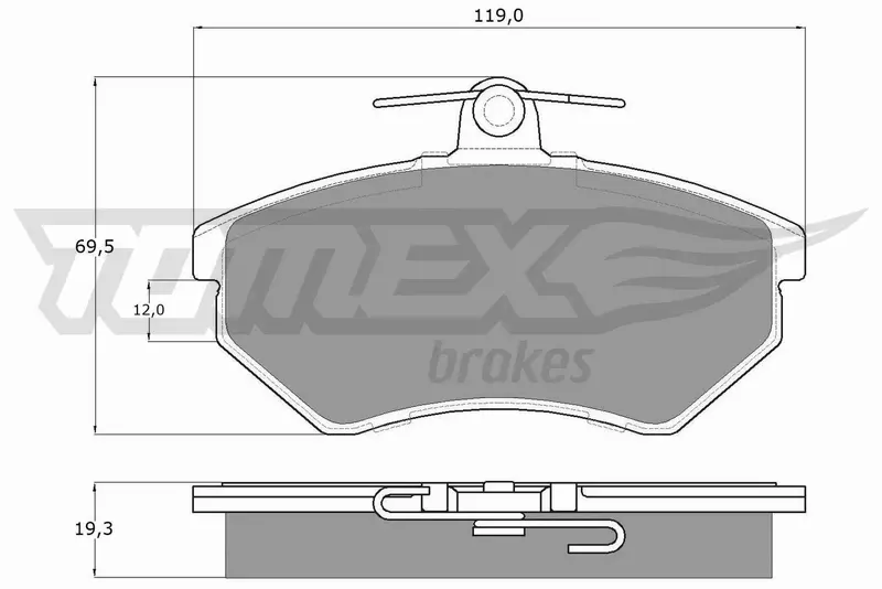 TOMEX BRAKES KLOCKI HAMULCOWE TX 10-11 