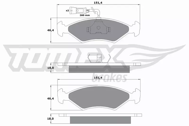 TOMEX BRAKES KLOCKI HAMULCOWE TX 10-281 