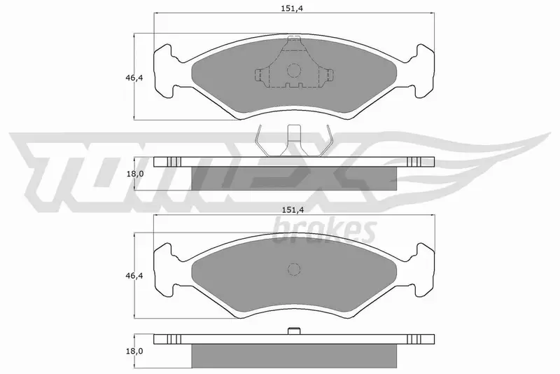 TOMEX BRAKES KLOCKI HAMULCOWE TX 10-28 