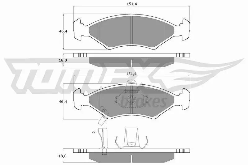 TOMEX BRAKES KLOCKI HAMULCOWE TX 10-29 