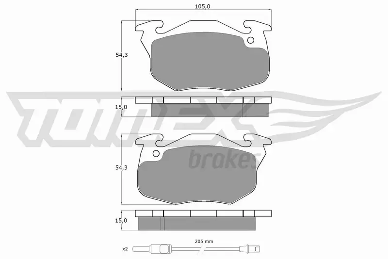 TOMEX BRAKES KLOCKI HAMULCOWE TX 10-342 