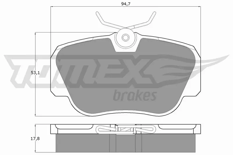 TOMEX BRAKES KLOCKI HAMULCOWE TX 10-38 