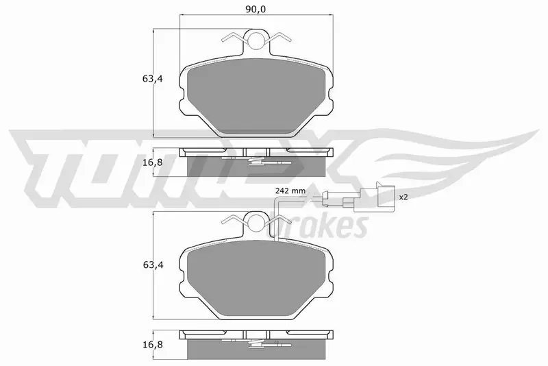 TOMEX BRAKES KLOCKI HAMULCOWE TX 10-392 