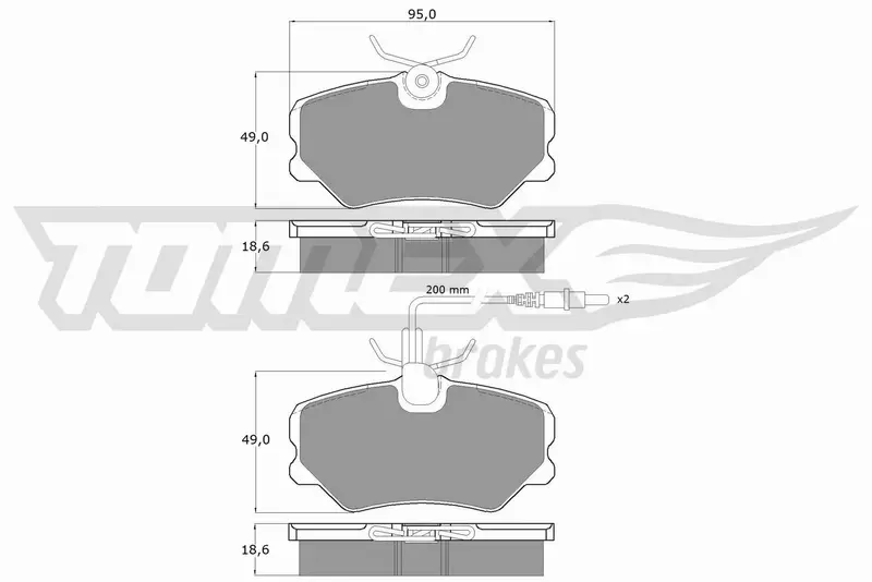 TOMEX BRAKES KLOCKI HAMULCOWE TX 10-44 