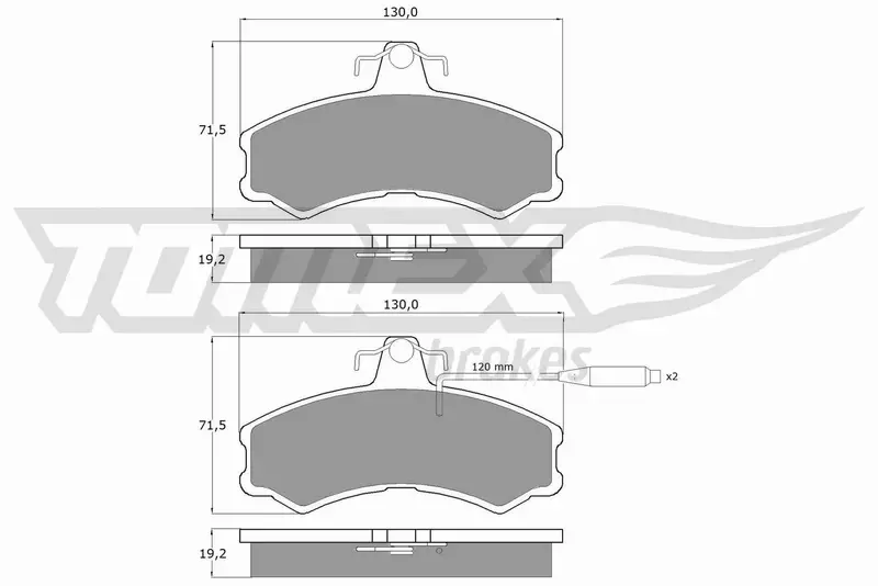 TOMEX BRAKES KLOCKI HAMULCOWE TX 10-46 