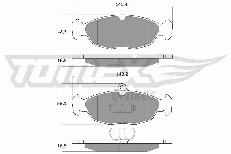 TOMEX BRAKES KLOCKI HAMULCOWE TX 10-49 