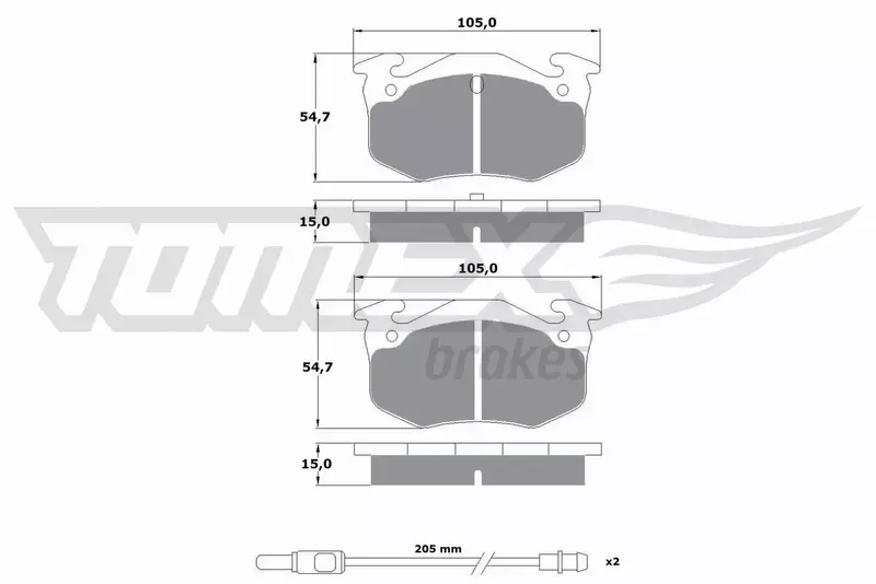 TOMEX BRAKES KLOCKI HAMULCOWE TX 10-512 