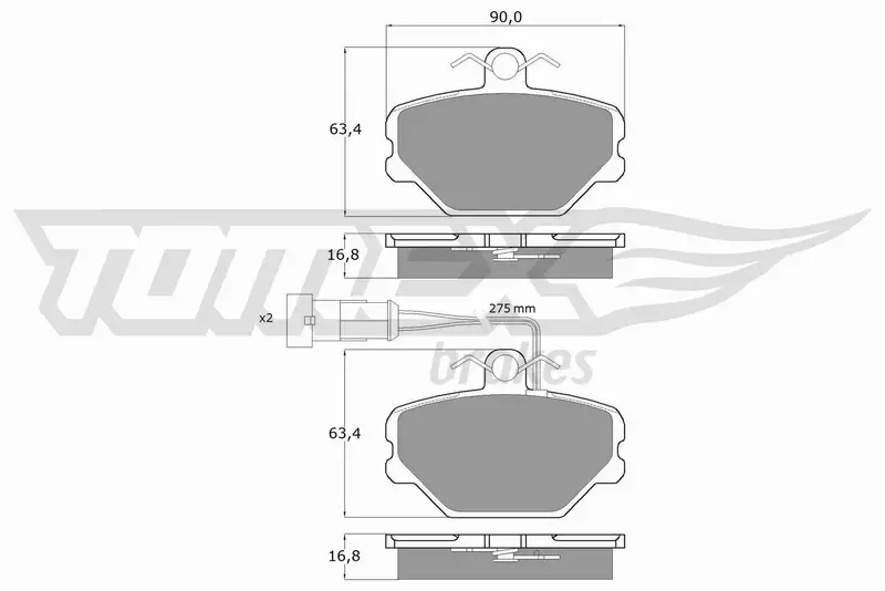 TOMEX BRAKES KLOCKI HAMULCOWE TX 10-61 