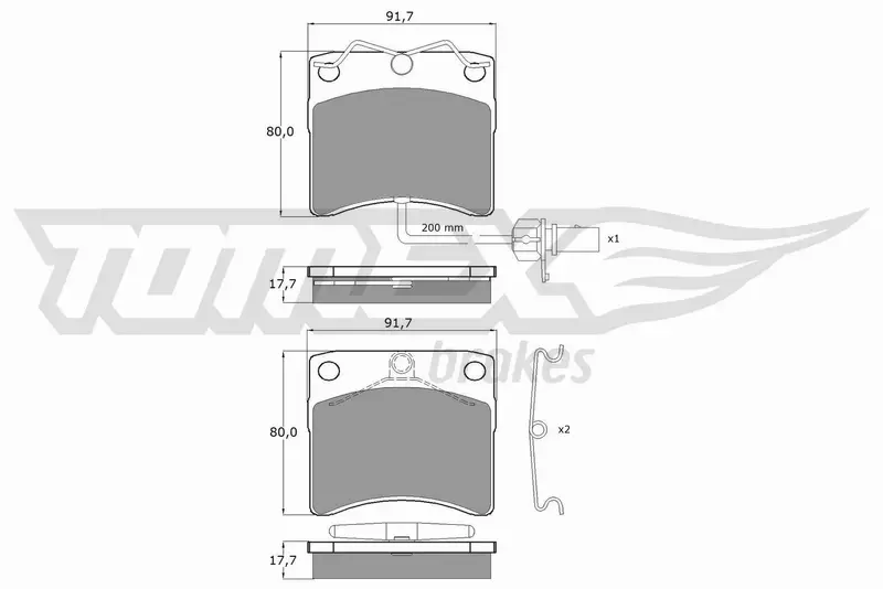 TOMEX BRAKES KLOCKI HAMULCOWE TX 10-641 