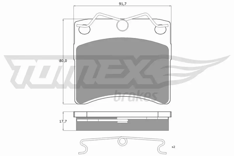 TOMEX BRAKES KLOCKI HAMULCOWE TX 10-64 