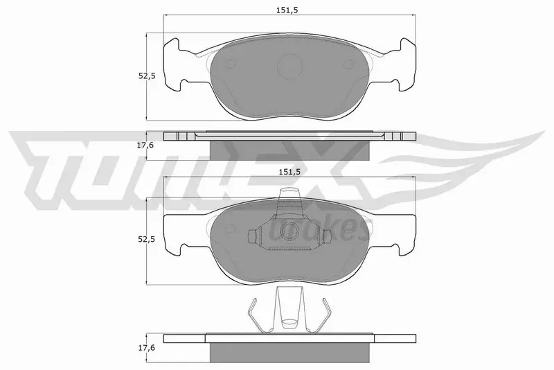 TOMEX BRAKES KLOCKI HAMULCOWE TX 10-71 