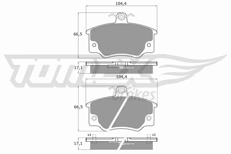 TOMEX BRAKES KLOCKI HAMULCOWE TX 10-73 