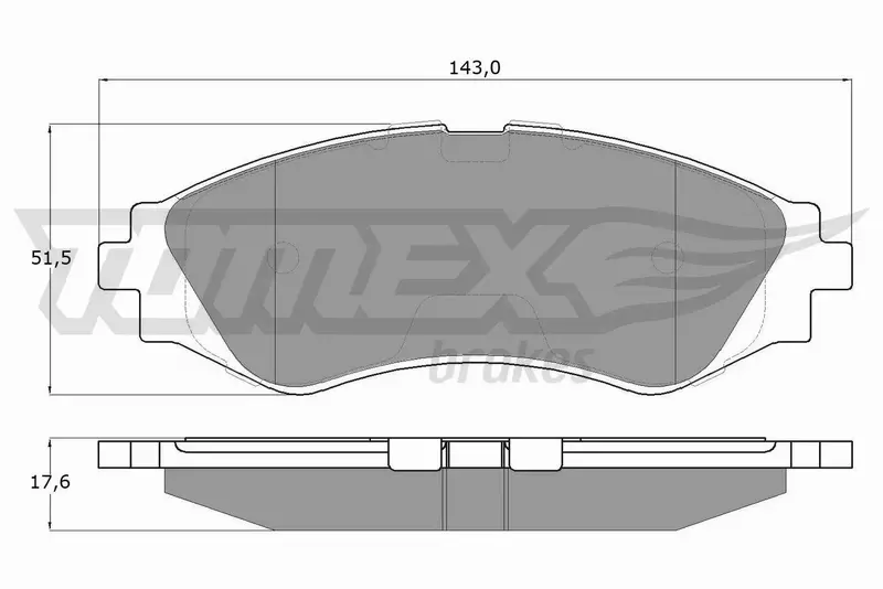 TOMEX BRAKES KLOCKI HAMULCOWE TX 10-74 