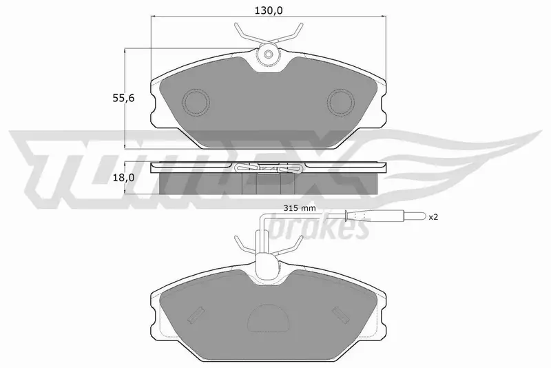 TOMEX BRAKES KLOCKI HAMULCOWE TX 10-76 