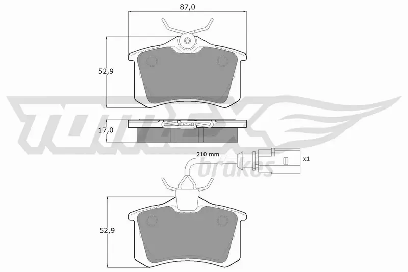 TOMEX BRAKES KLOCKI HAMULCOWE TX 10-782 