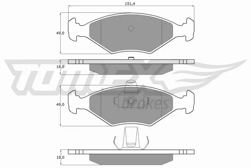 TOMEX BRAKES KLOCKI HAMULCOWE TX 10-793 