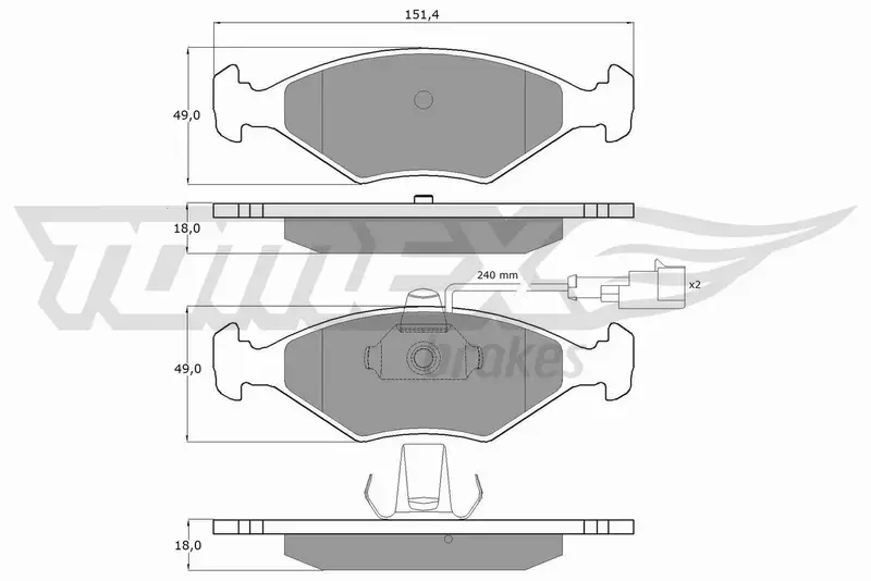 TOMEX BRAKES KLOCKI HAMULCOWE TX 10-794 