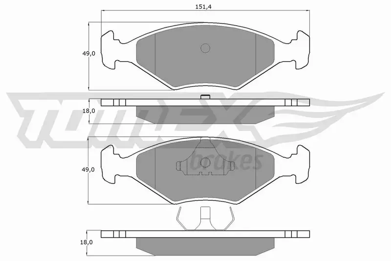 TOMEX BRAKES KLOCKI HAMULCOWE TX 10-79 