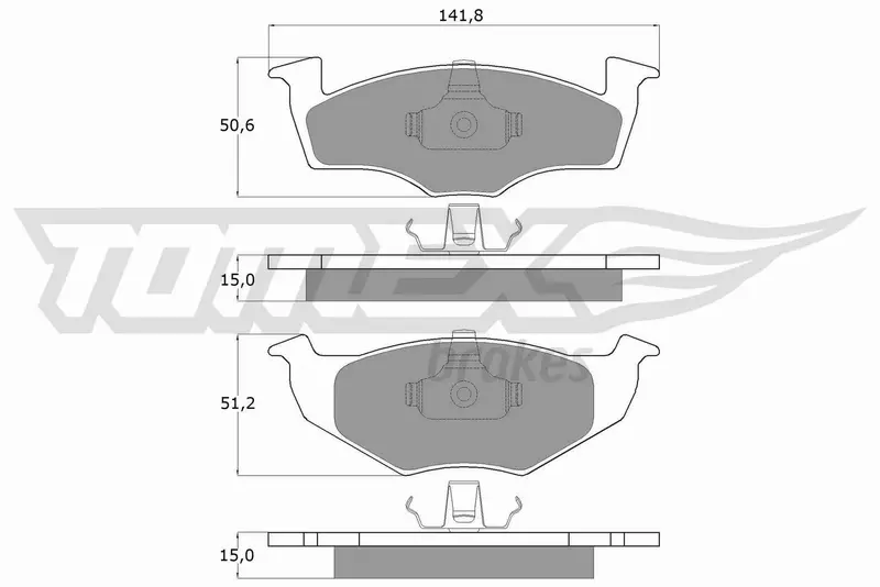 TOMEX BRAKES KLOCKI HAMULCOWE TX 10-851 