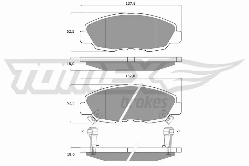 TOMEX BRAKES KLOCKI HAMULCOWE TX 10-98 