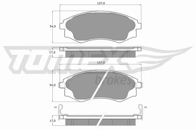 TOMEX BRAKES KLOCKI HAMULCOWE TX 11-07 