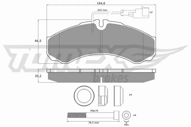 TOMEX BRAKES KLOCKI HAMULCOWE TX 11-112 