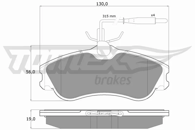 TOMEX BRAKES KLOCKI HAMULCOWE TX 11-12 