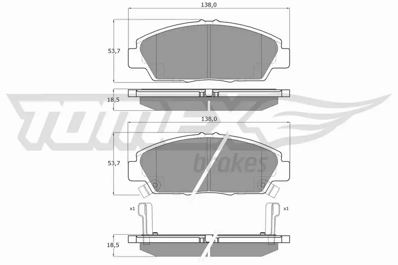 TOMEX BRAKES KLOCKI HAMULCOWE TX 11-38 