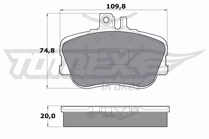 TOMEX BRAKES KLOCKI HAMULCOWE TX 11-46 