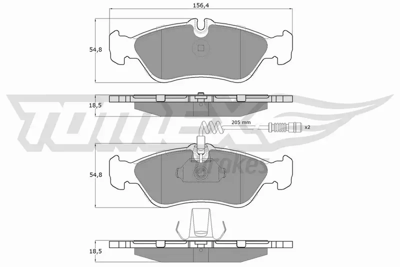 TOMEX BRAKES KLOCKI HAMULCOWE TX 11-491 