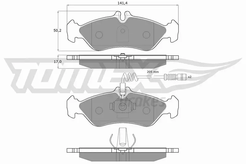 TOMEX BRAKES KLOCKI HAMULCOWE TX 11-501 