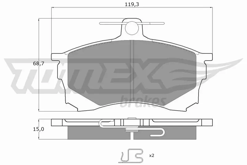 TOMEX BRAKES KLOCKI HAMULCOWE TX 11-53 