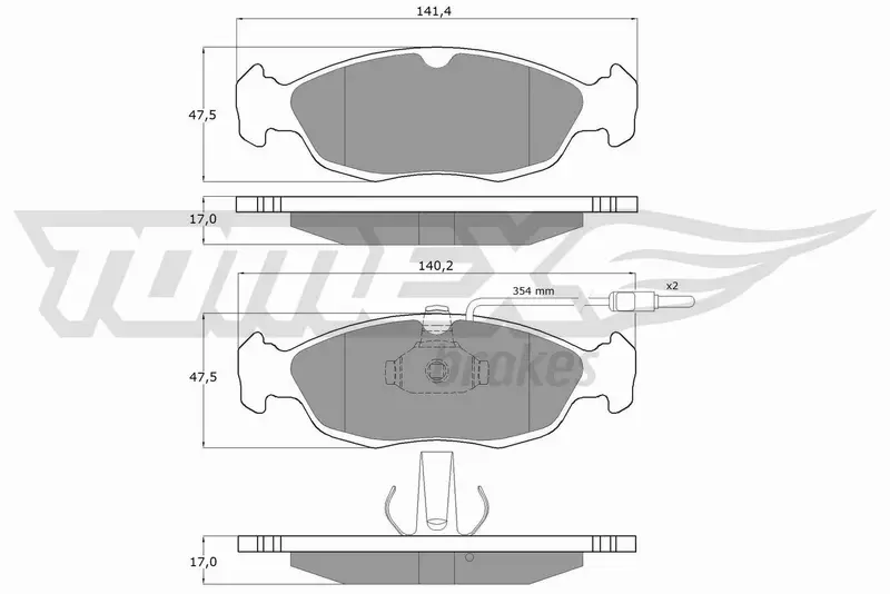 TOMEX BRAKES KLOCKI HAMULCOWE TX 11-711 