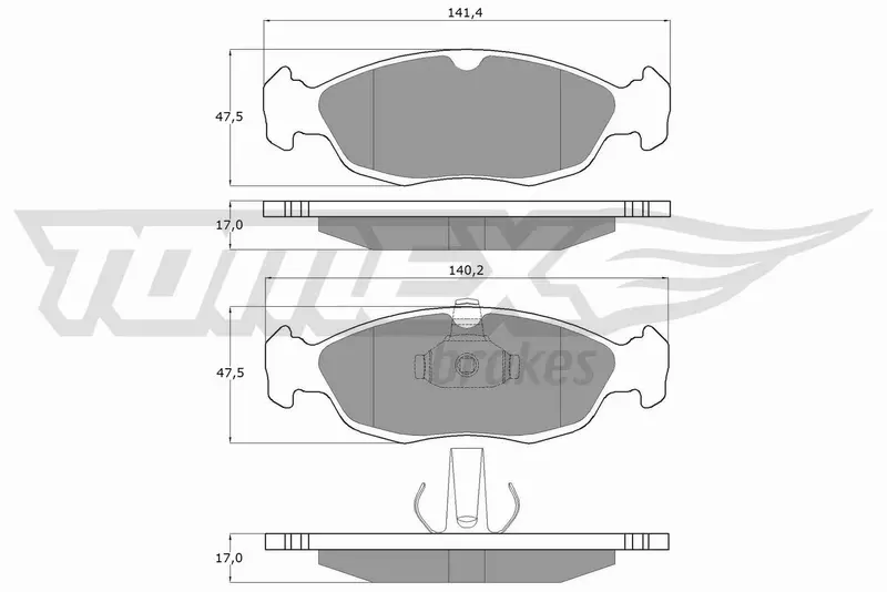 TOMEX BRAKES KLOCKI HAMULCOWE TX 11-71 