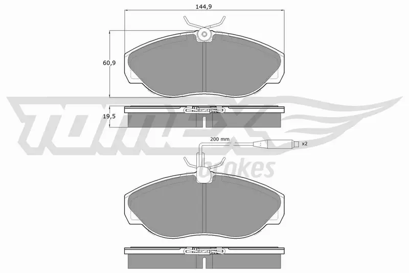 TOMEX BRAKES KLOCKI HAMULCOWE TX 11-72 