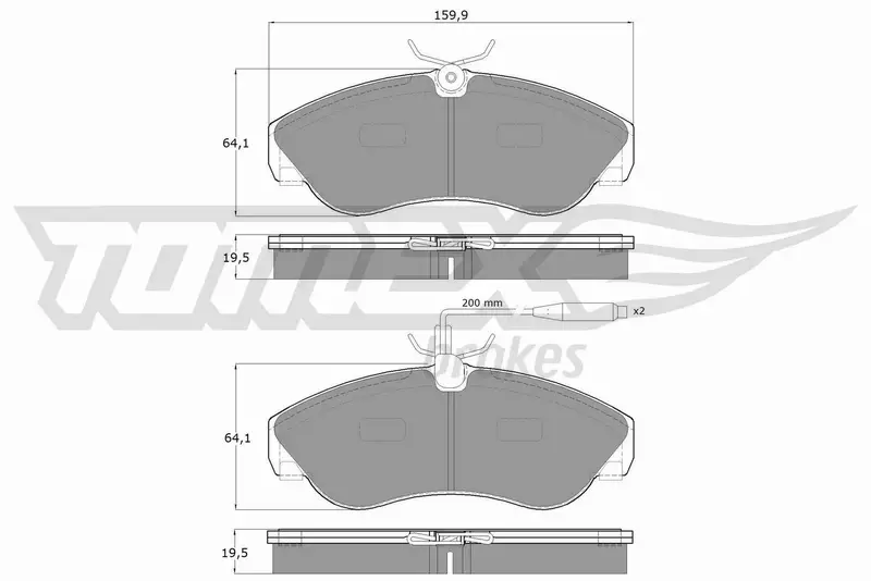 TOMEX BRAKES KLOCKI HAMULCOWE TX 11-73 