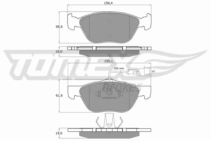 TOMEX BRAKES KLOCKI HAMULCOWE TX 11-84 